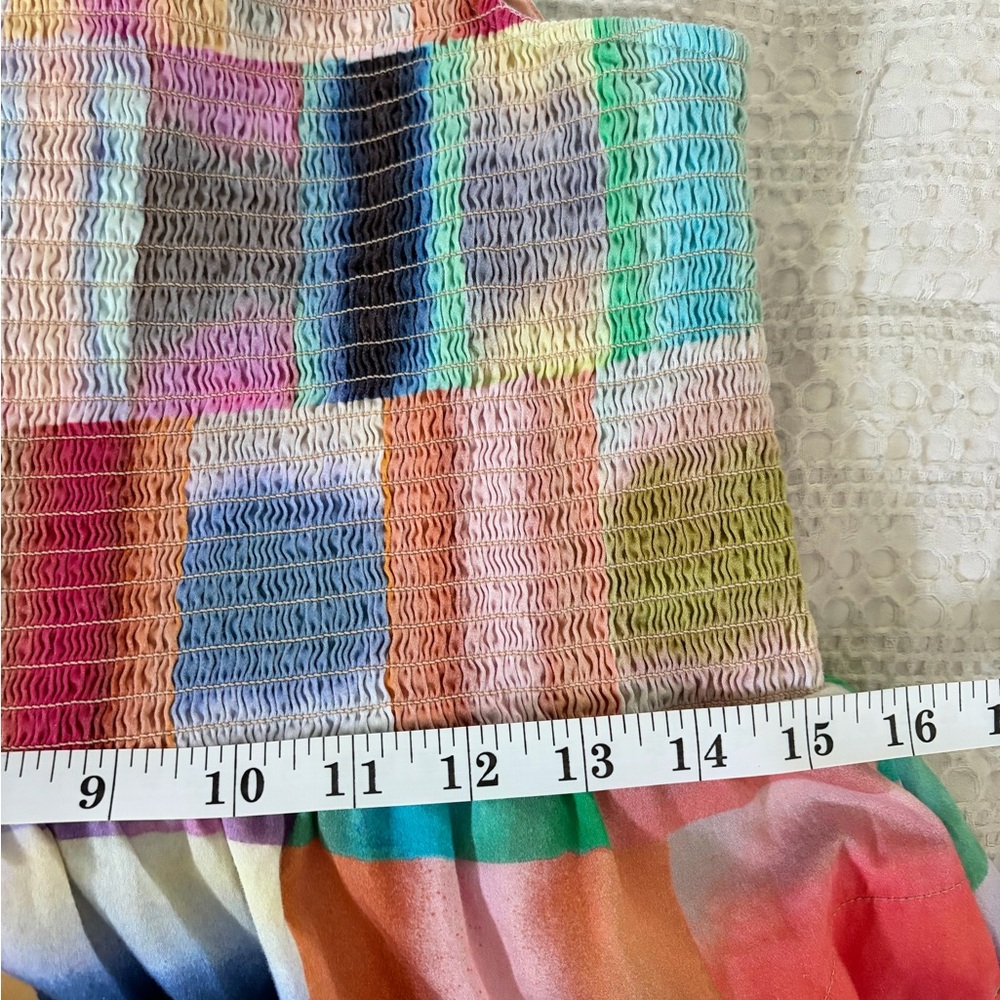 NIC+ZOE Multicolor Patchwork Maxi Dress - Pink, Blue, Green, Yellow - w Pockets - Picture 8 of 9